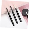 Beavorty 20pcs White Eyebrow Brush Set Lids Makeup Tool for Women Men Daily Use Home Salon Plastic Nylon Bristles view 3