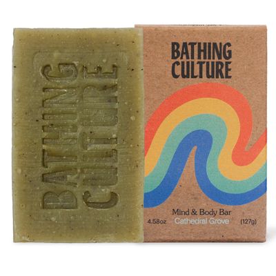 Bathing Culture, Natural Organic Soap Bar for Body, Exfoliating Bar Soap, Infused with Chlorella, Comfrey Root & Aloe, Natural, Biodegradable, Vegan Personal Care, 4.58 oz, 127 g, Holiday Gift Idea