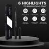 LAVOSSY Beard Pencil - Light Brown Pack of 3 - Long Lasting and Easy to Use Pen with Blending Brush for Sleek, Natural, Water/Sweat Proof Results view 4