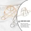 KALLORY Metal Hair Bun Holder for Women Elegant Hair Stick Pin Accessories for Parties Weddings and Daily Wear Stylish Bun view 2