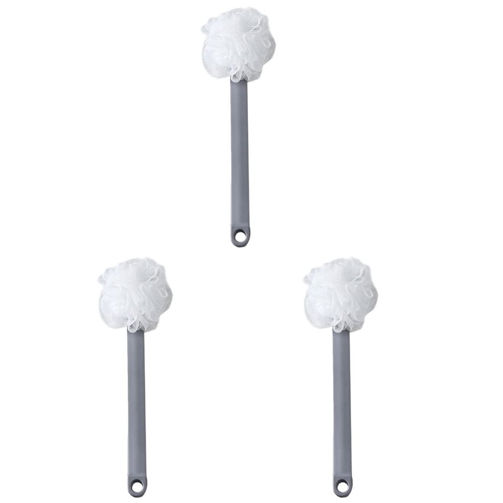 3 pcs Bath Brush Bath Brush Body Sponge Body loofah Bath Sponge Bathing Cleaning Durable Bath Long Handle Shower Massager Soft Bath net