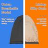 2 Pcs Adjustable Silk Satin Bonnet Hair Wrap for Sleeping - Silk Lined Slouchy with Adjustable Strap - Night Caps for Women and Men with Curly Hair - Head Scarf view 4
