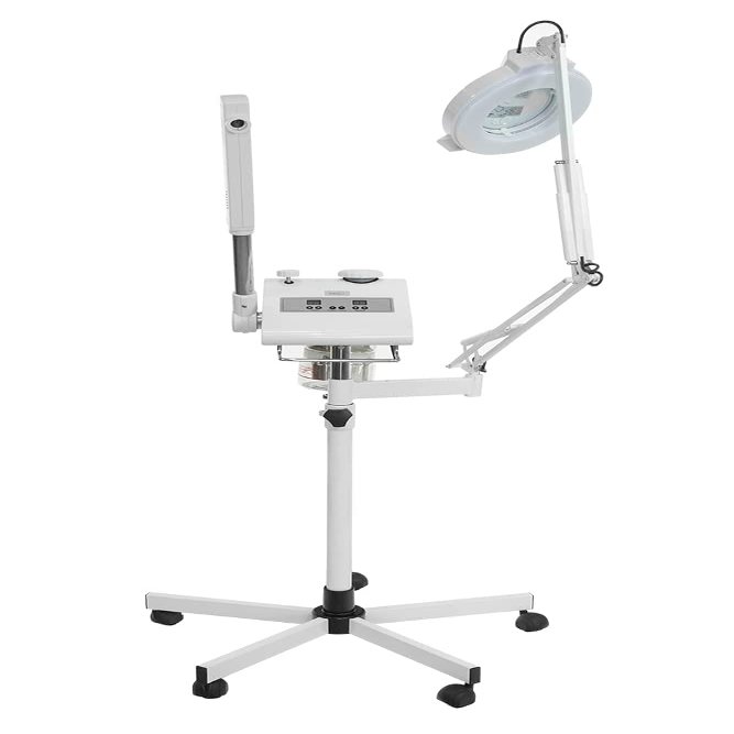 SKINACT 2 in 1 Digital Facial Steamer with Ozone and Aroma Therapy Basket and Magnifying Lamp