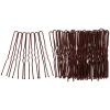 Tbestmax 300 Hair Bun Bobby Pins U Shaped Pin Hair Grips to Clip Ballet Hair Net for Women 6 CM/2.3 Inch Brown view 3