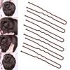 Tbestmax 300 Hair Bun Bobby Pins U Shaped Pin Hair Grips to Clip Ballet Hair Net for Women 6 CM/2.3 Inch Brown view 4