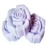 3 Pc Flower Soaps Violet Scented Soaps Set - Shea Butter Goat Milk Soap view 1