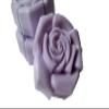 3 Pc Flower Soaps Violet Scented Soaps Set - Shea Butter Goat Milk Soap view 3