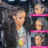 13x4 Lace Front Wigs Human Hair 200 Density Deep Wave Wigs Pre Plucked with Natural Baby Hair for Women HD Transparent Lace Frontal Wigs Brazilian Virgin Deep Curly Wigs Natural Hairline 18 inch view 2