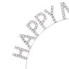 Apone Fatu Happy New Year Headband Tiara, Women's Sparkly Rhinestone Tiara for New Year's Eve Party Hair Accessory (Rose Gold) view 3