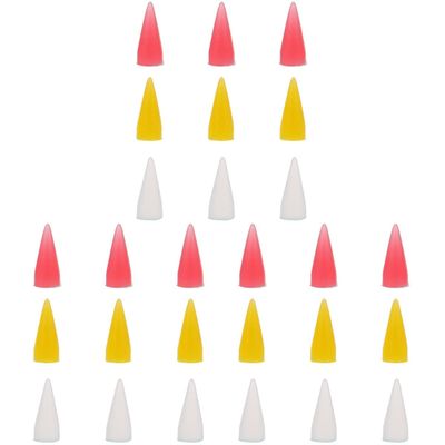 FRCOLOR 27pcs Nail Art Dotting Rhinestones Picker Wax Replacement Tips Easy to Use Pen Tips for Nail Design for Salon Personal Use