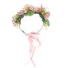 SOLUSTRE Bridal Flower Headband for Weddings Adjustable Bohemian Floral Wreath Hair Accessory for Women for Special Occasions and Celebrations view 1