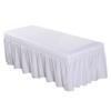 Massage Table Skirt Spa Bed Cover Valance Sheet for Cosmetic Beauty Salon Beds for Beds 180-190cm Length, 60-80cm Width, White-185x70cm, as described view 1