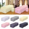Massage Table Skirt Spa Bed Cover Valance Sheet for Cosmetic Beauty Salon Beds for Beds 180-190cm Length, 60-80cm Width, White-185x70cm, as described view 2