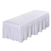 Massage Table Skirt Spa Bed Cover Valance Sheet for Cosmetic Beauty Salon Beds for Beds 180-190cm Length, 60-80cm Width, White-185x70cm, as described view 3
