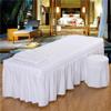 Massage Table Skirt Spa Bed Cover Valance Sheet for Cosmetic Beauty Salon Beds for Beds 180-190cm Length, 60-80cm Width, White-185x70cm, as described view 4