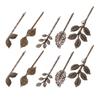 SHERCHPRY 10pcs Vintage Leaf Hair Clips Retro Bronze Bobby for Women Elegant Hair Ornaments for Parties and Weddings view 1