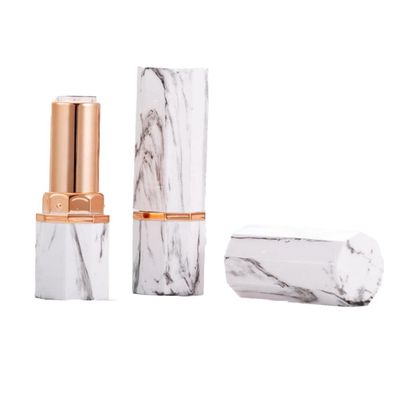 AKOAK 2 Pieces Marble Lipstick Tube - Empty Lip Gloss Tube, Inner Diameter 12.1 mm Cosmetics Container DIY Lipstick Box