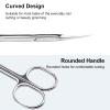 CGBE Manicure Scissors, Extra Fine Eyebrow Scissors for Grooming, Curved Blade Nail Scissors Precise Pointed Tip Grooming Kit for Eyebrow, Eyelash, Trim Nail and Dry Skin view 3