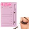 Luqeeg Eyelash Extension Tray, 3 in 1 Eyelash Extension Holder 7 to 15mm Clear Scale Eyelash Holder Pad, Eyelash Palette, Magnetic Tweezer Holder, Eyelash Extension Storage Organizer view 4