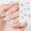 Silver Nail Charms Nail Art Zircon Metal Gem Sparkle Crystal Jewelry Diamonds for Nail Art Decorative Horse Eyes Water Drop Accessories Mini Flatback Nail Rhinestones Accessories view 2