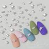 Silver Nail Charms Nail Art Zircon Metal Gem Sparkle Crystal Jewelry Diamonds for Nail Art Decorative Horse Eyes Water Drop Accessories Mini Flatback Nail Rhinestones Accessories view 3