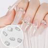 Silver Nail Charms Nail Art Zircon Metal Gem Sparkle Crystal Jewelry Diamonds for Nail Art Decorative Horse Eyes Water Drop Accessories Mini Flatback Nail Rhinestones Accessories view 4