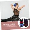 LALAFINA 6Pcs Bowknot Net Hairnet Snood Net Barrette Hair Clip Knit Mesh Fabric Hairnet Hair Bun Cover Ribbon Hair Accessories for Lady Women view 3