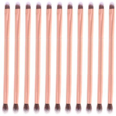 Beavorty 24pcs Double Ended Eyeshadow Brush Duo Makeup Brush Eyeshadow Smudge Brush Professional Eye Makeup Cosmetic Tool Cosmetics Applicator Blending Brush for Eyeshadow