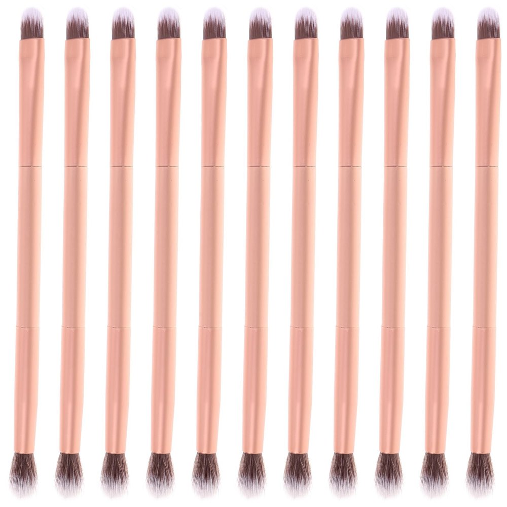 Beavorty 24pcs Double Ended Eyeshadow Brush Duo Makeup Brush Eyeshadow Smudge Brush Professional Eye Makeup Cosmetic Tool Cosmetics Applicator Blending Brush for Eyeshadow