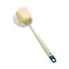 Healifty Exfoliating Back Bath Brush Handle Double-Sided Body Scrubber for and Improved Skin Health Soft and Stiff Bristles for All Skin Types view 1