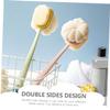 Healifty Exfoliating Back Bath Brush Handle Double-Sided Body Scrubber for and Improved Skin Health Soft and Stiff Bristles for All Skin Types view 3