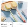 Healifty Exfoliating Back Bath Brush Handle Double-Sided Body Scrubber for and Improved Skin Health Soft and Stiff Bristles for All Skin Types view 4