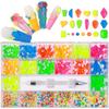 Mesiyun Nail Art Rhinestones Kit AB Flat Nail Sparking Gemstones Decorations DIY Crafts Gems for Nail, Shoes, Clothes, Jewels Accessories (Luminous) view 1