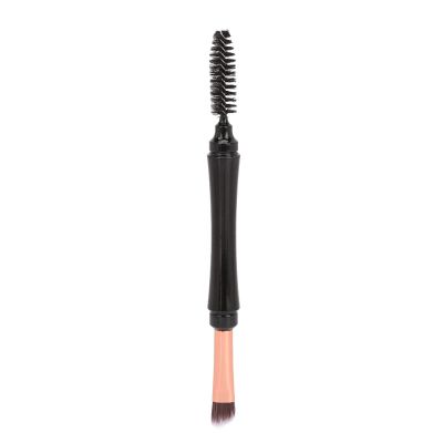 Eyebrow Brush Double-Ended Spiral Portable Multipurpose Angled Brush with Cover for Beginners
