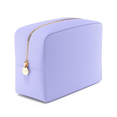 Embla Makeup Bag Travel Cosmetics Pouch and Toiletry Bag, Nylon Zipper Pouch Purse, Cute Make Up Organizer Storage Tote for Women Girls, Waterproof Travel Skincare Case, Large Makeup Bags, Lilac