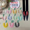 Set 10Pcs 3D Acrylic Heart Flower Nail Art Charms Handmade by Acrylic Powder Design Acrylic Nail Art for Women Girls (White 1#) view 1