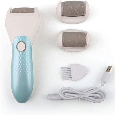 JYYBN Foot Grinder, Electric Foot Callus Remover Kit,Rechargeable Callous removers Heads Portable Waterproof Foot File, Professional Pedicure Tools Feet Care (Color : Blue)