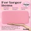 Embla Makeup Bag Travel Cosmetics Pouch and Toiletry Bag, Nylon Zipper Pouch Purse, Cute Make Up Organizer Storage Tote for Women Girls, Travel Skincare Case, Large Makeup Bags, Flamingo Pink view 3