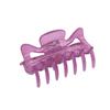 Parcelona French Classic Medium 3" Celluloid No Slip Grip Covered Spring Jaw Hair Claw Durable Styling Hair Accessories Women Strong Hold Girls Hair Claw Clips, Made in France (Light Purple) view 1