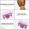 Parcelona French Classic Medium 3" Celluloid No Slip Grip Covered Spring Jaw Hair Claw Durable Styling Hair Accessories Women Strong Hold Girls Hair Claw Clips, Made in France (Light Purple) view 4