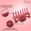 Parcelona French Classic Medium 3" Celluloid No Slip Grip Covered Spring Jaw Hair Claw Durable Styling Hair Accessories Women Strong Hold Girls Hair Claw Clips, Made in France (Glossy Red) view 3