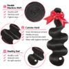 10A Brazilian Body Wave 1 Bundle 12 Inch Single Bundles Human Hair Body Wave One Bundle 100% Unprocessed Remy Virgin Human Hair Weave Bundles 1B Natural Black view 2