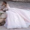 Chady Vintage A-line Lace Applique Long Sleeve Wedding Dresses for Bride 2025 Long Bridal Gowns for Women White 6 view 4