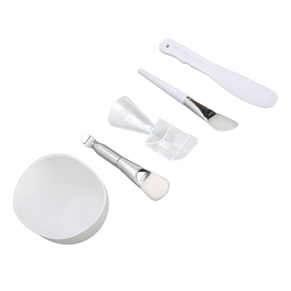 Face Mask Mixing Bowl Set, 5pcs DIY Mask Mixing Tool Kit with Mask Bowl, Mask Brushes, Scraper and Measuring Cup Spoon, Wholesale Business