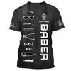 IZI POD Barber 3D All Over Printed- Personalized Name Barber Men's 3D Hair Dresser Shirt Barbers Shirt, Custom Gift for Barbers, Birthday view 1