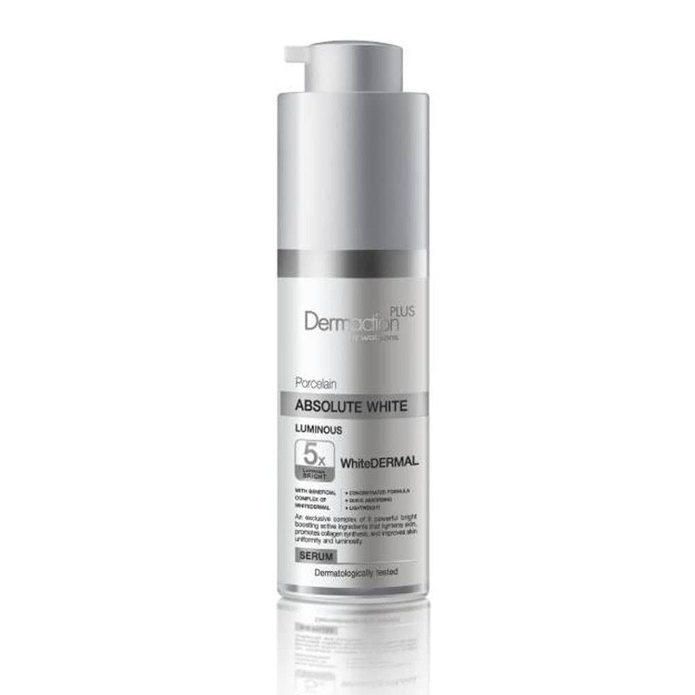 Dermaction Plus Porcelain Absolute White Luminous Serum 30ml.