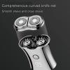 Electric Mini Travel Shaver for Men - Pocket Size Washable Electronic Razor - Mens Rechargeable Portable Cordless Small Shaving Face Beard - Wet & Dry Rotary Compact Electrical Shave view 3