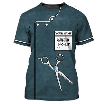 Personalized Barber 3D All Over Printed- Barber Shirt - Funny Barbers Tshirt- Barbers Shop Gift- Custom Tee Gift for Birthday, T-Shirt for Men