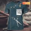 Personalized Barber 3D All Over Printed- Barber Shirt - Funny Barbers Tshirt- Barbers Shop Gift- Custom Tee Gift for Birthday, T-Shirt for Men view 2