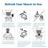 Suleto SH90/72 Replacement Head Compatible with Norelco Shavers Series 9000, SH90 Replacement Blade Part Compatible with Philips Series 9000 Shaver S9721/84, S9311/27, S9721/89, S9311/84, S8950/50 view 4